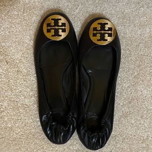 Tory Burch Reva Flats- Black